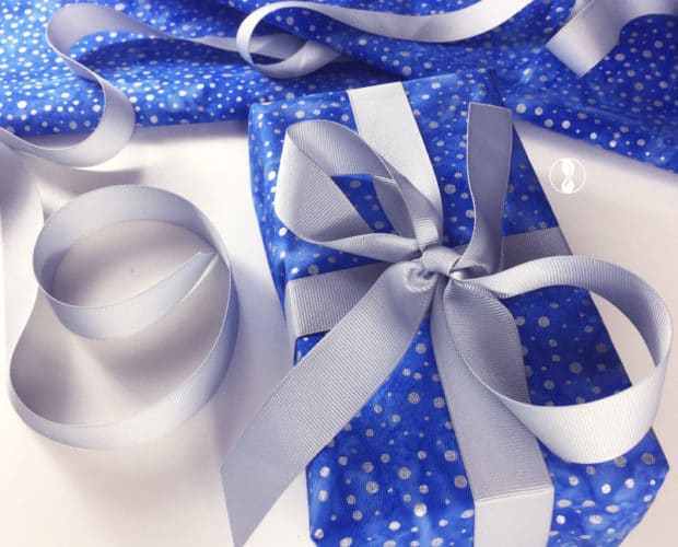 Sparkle Blue Fabric Wrapping
