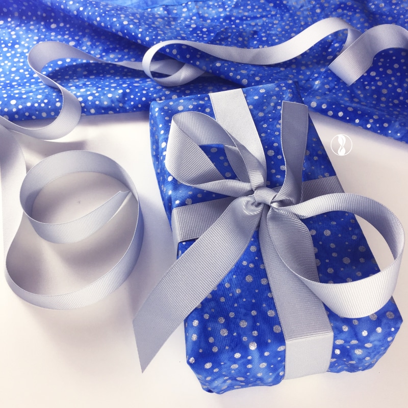 Sparkle Blue Fabric Wrapping