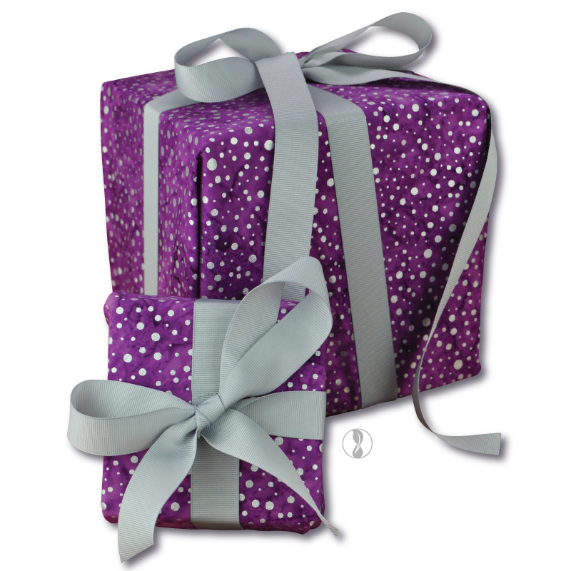 Sparkle Violet Fabric Gift Wrapping