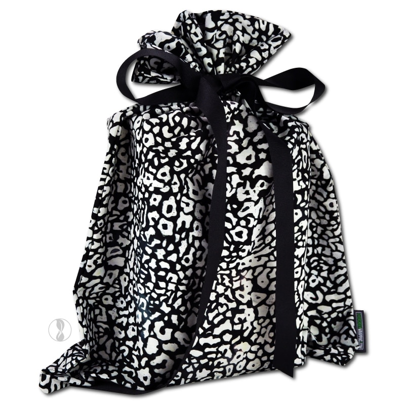 Safari Black Fabric Gift Bag