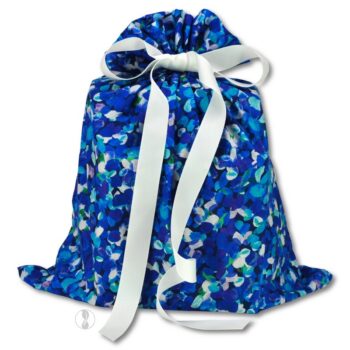 Confetti Blue Fabric Gift Bag