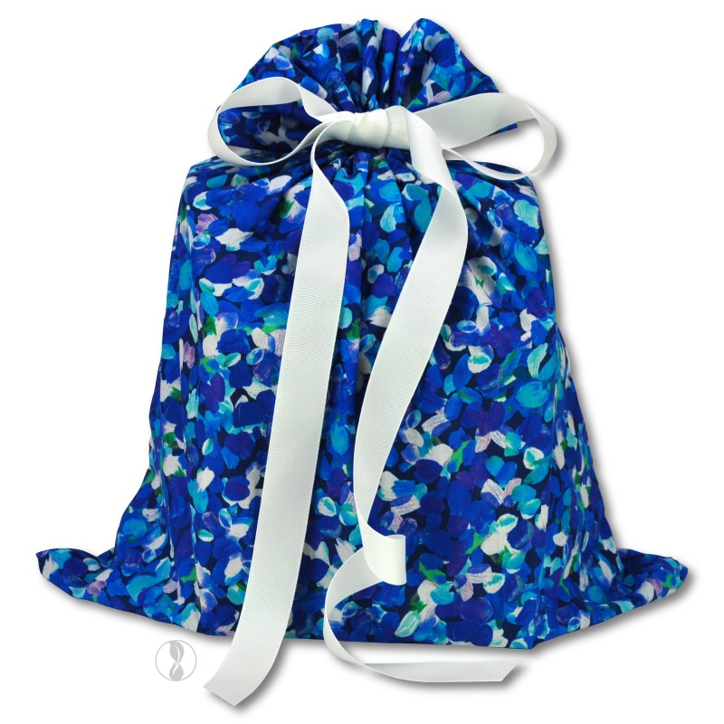 Confetti Blue Fabric Gift Bag