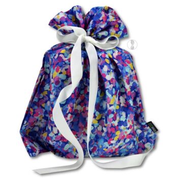 Confetti Purple Fabric Gift Bag