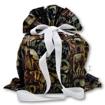Bovine Brown Fabric Gift Bag