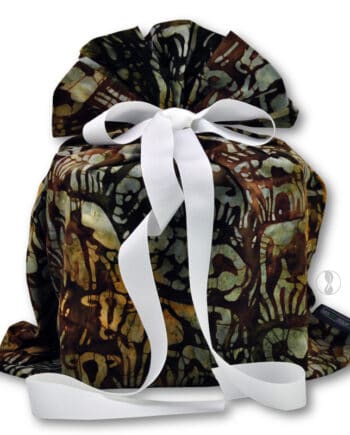 Bovine Brown Fabric Gift Bag