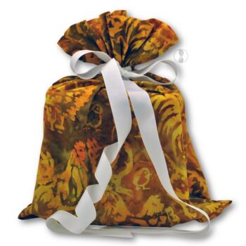 Golden Roost Fabric Gift Bag