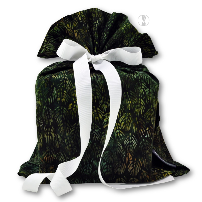 Piney Green Fabric Gift Bag