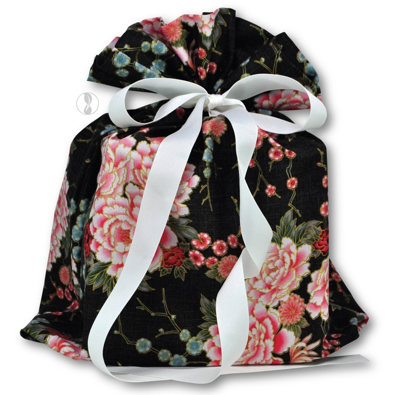 Summer Roses Fabric Gift Bag